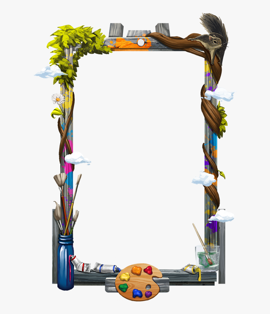 Bob Ross Page Border, HD Png Download