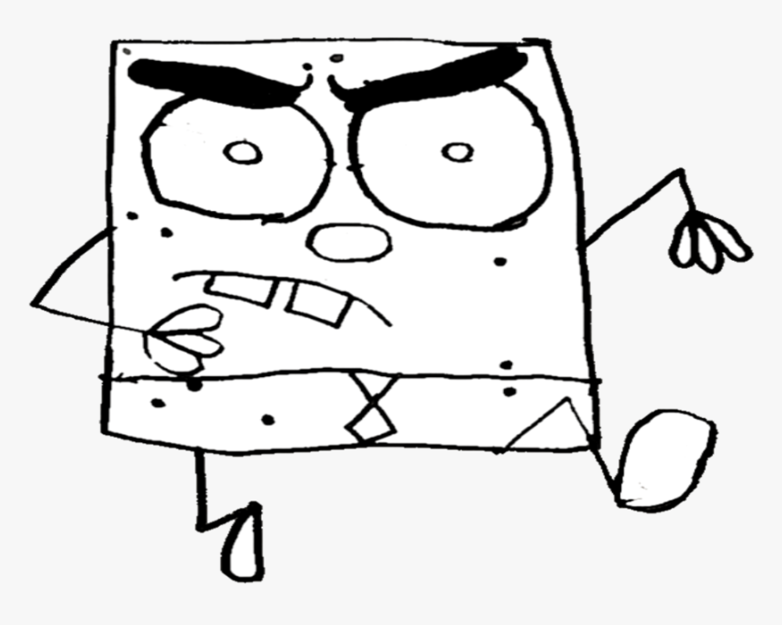 Bob Ross Clipart - Bob Ross Line Drawing, HD Png Download