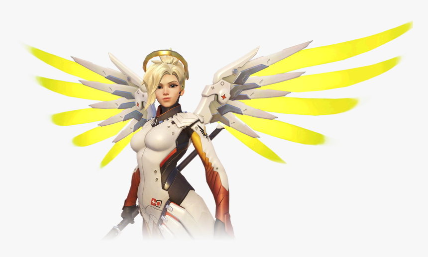 Mercy Overwatch White Background, HD Png Download