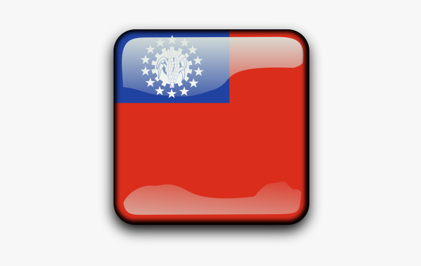 Flag Of Myanmar Png Clip Arts - Myanmar Flag, Transparent Png