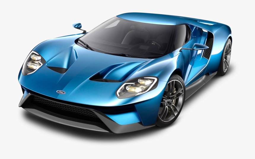 Blue Ford Gt Car Png Image - Ford Gt Png, Transparent Png
