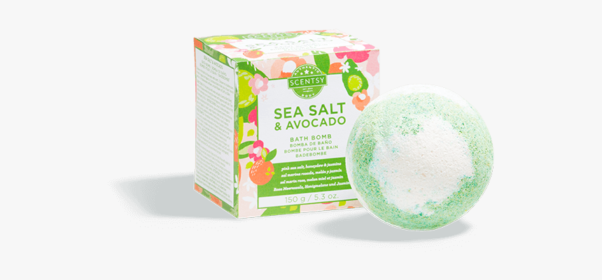 Sea Salt And Avocado Scentsy Bath Bomb, HD Png Download