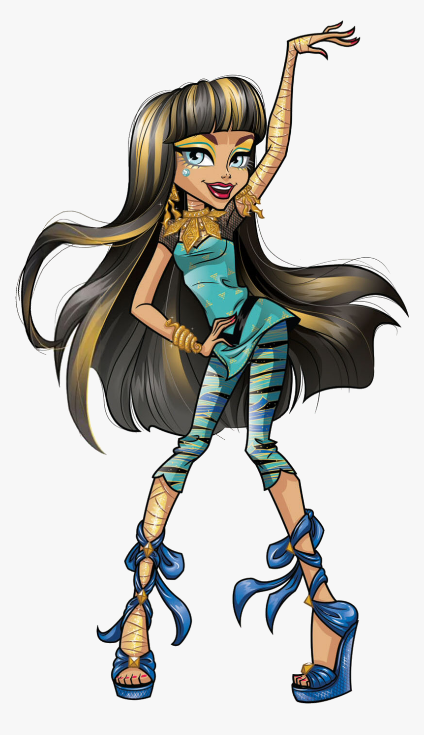 Clawdeen Wolf, Draculaura, Ari Hauntington, Cleo De - Monster High Ghouls Squad, HD Png Download
