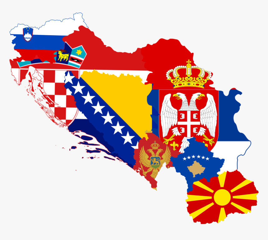 706px Former Yugoslavia Flag Map Yugoslavia Flag Map Hd Png Download