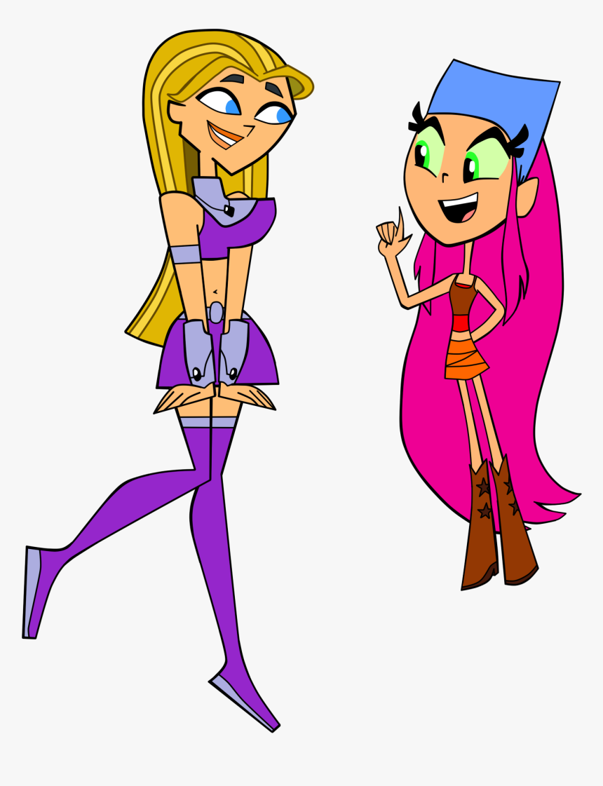 Lindsay And Starfire Attire Switch - Cartoon, HD Png Download