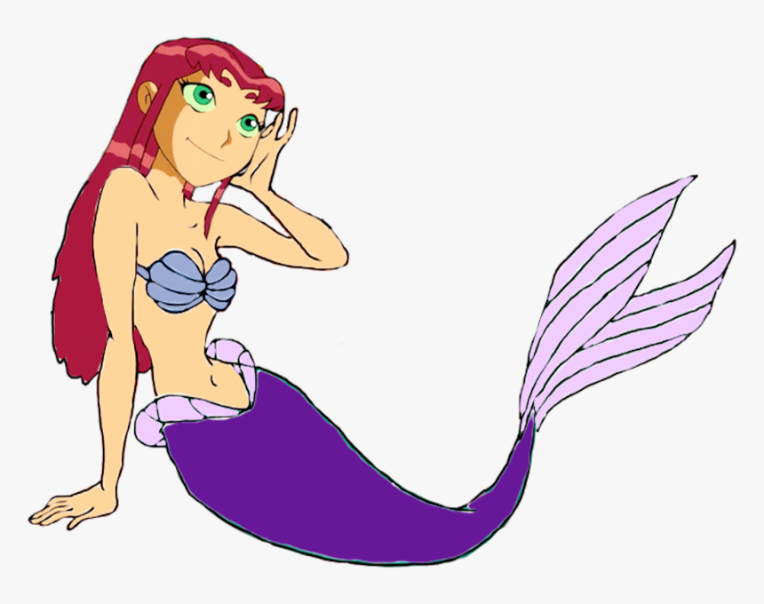 Starfire As A Mermaid - Darthraner83 Mermaid, HD Png Download