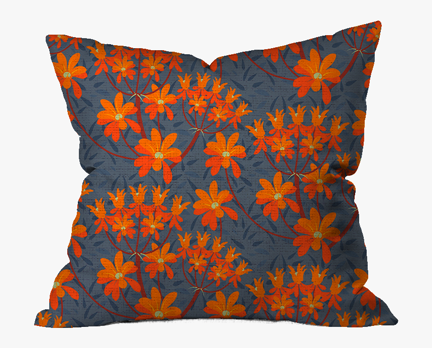 Milkweed Flower Floral Outdoor Pillow - Cushion, HD Png Download