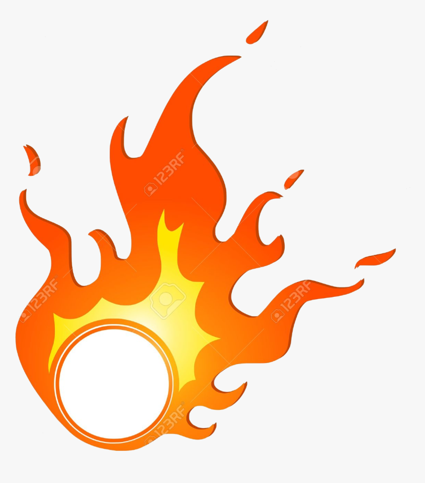 Fire Circle Clipart Transparent Png - Fire Drawing In Circle, Png Download