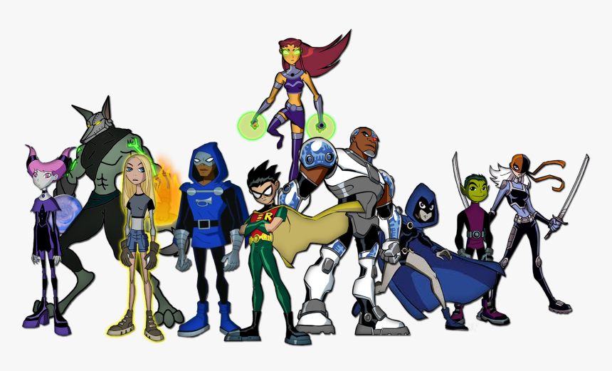 Teen Titans Characters, HD Png Download