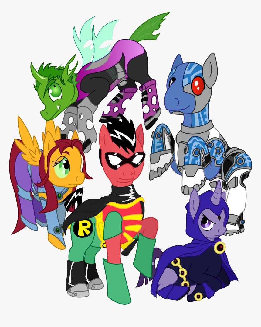 Teen Titans As My Little Ponies, HD Png Download