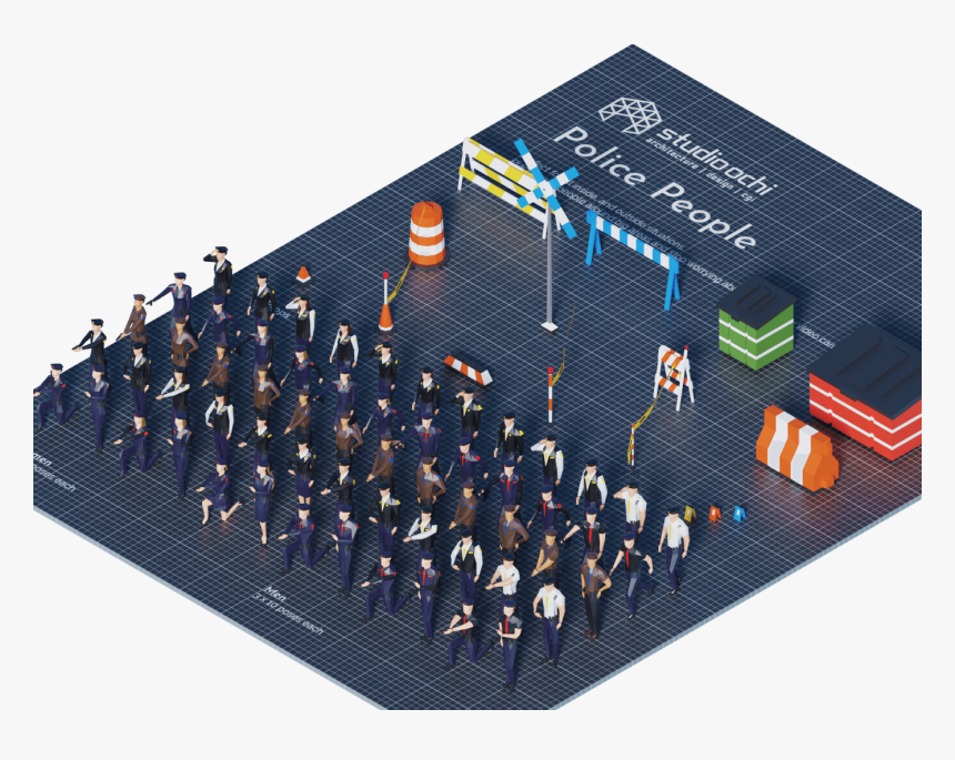 Police People Policeman Cop Police People Blender 3dcharacter - Container Ship, HD Png Download