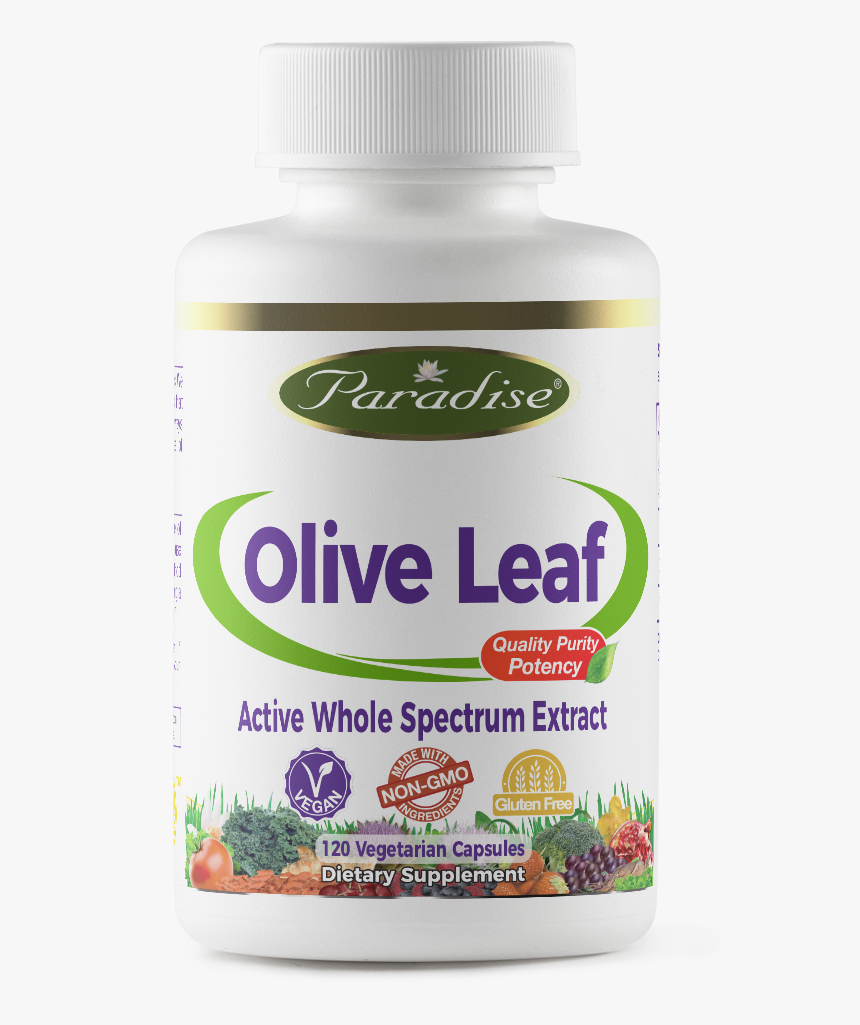 225cc Olive Leaf P Front - Paradise Herbs Ashwagandha, HD Png Download