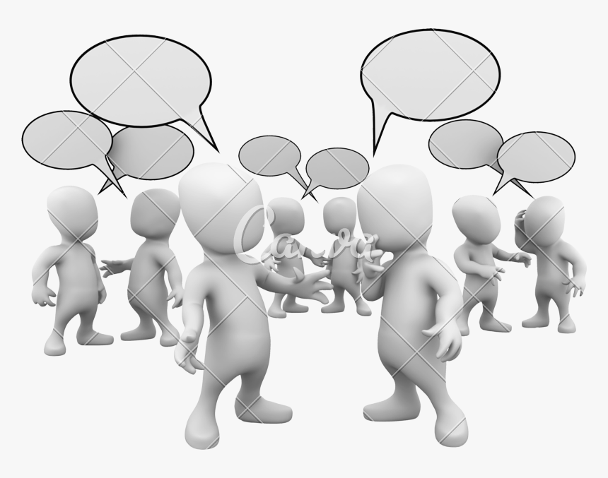 Clip Art D Little Photos - Hablar Con La Gente, HD Png Download