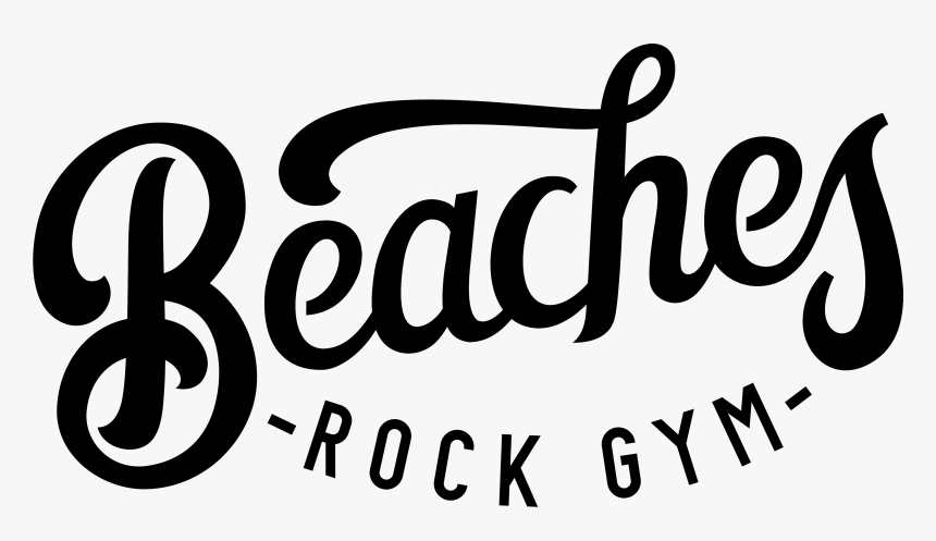 Beaches Rock Gym Logo 2 Black, HD Png Download