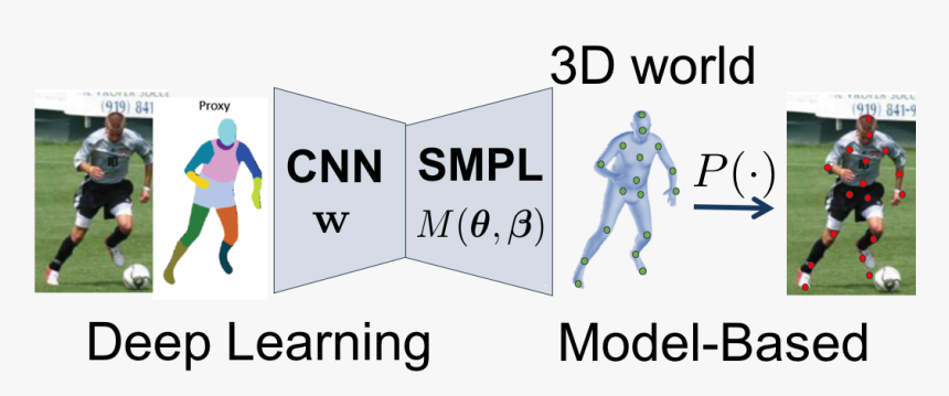 Neural Body Fitting - Body Shape Deep Learning, HD Png Download