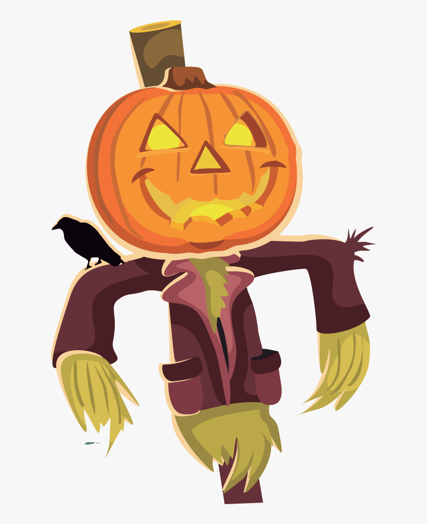 Scarecrow Clipart Scarecrow Clip Art Image Clipartcow - Halloween Scarecrow Clipart, HD Png Download