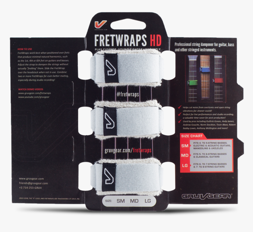 Fretwraps™ String Muters - Gruv Gear Fretwraps, HD Png Download