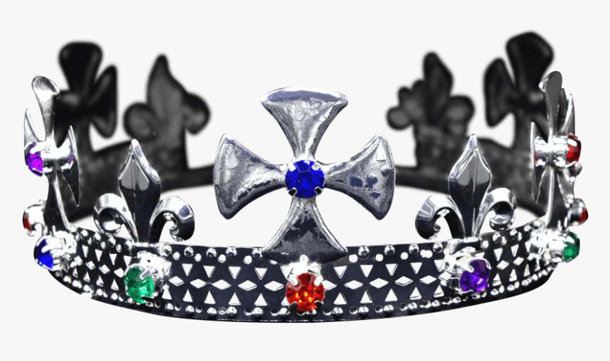 Multi-colored Silver Kings Crown - Crown, HD Png Download