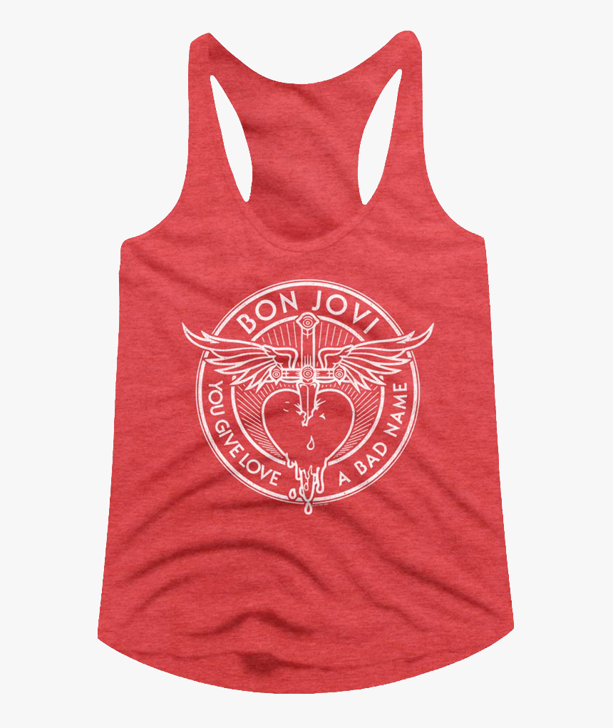 Bon Jovi You Give Love A Bad Name Racerback Tank Top - Nigerian Institute Of Architects Logo, HD Png Download