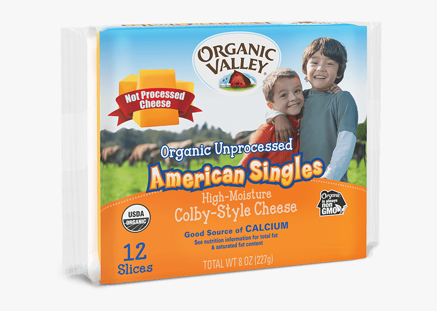Organic Valley American Cheese, HD Png Download