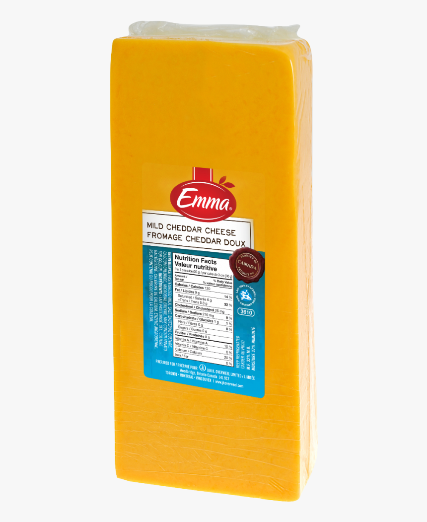 Packaging For Emma Mild Coloured Cheddar - Edam, HD Png Download