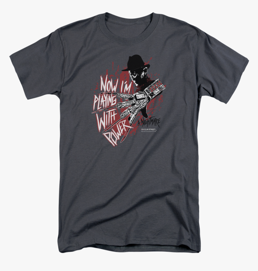 Playing With Power Nightmare On Elm Street T-shirt - T-shirt, HD Png Download
