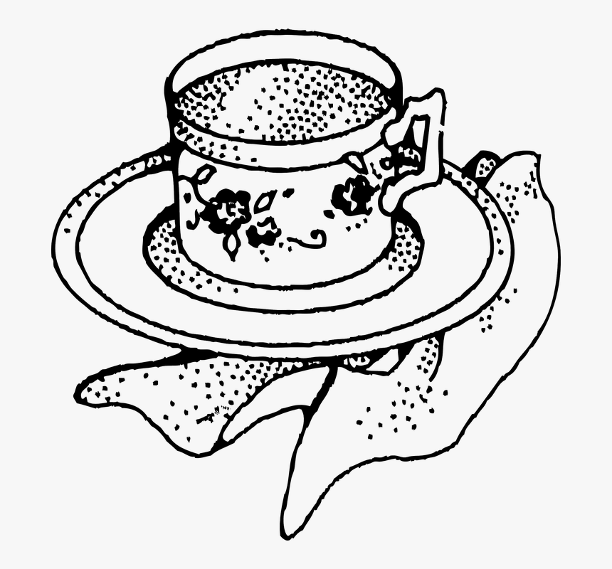 Cup And Saucer Cup Of Coffee Coffee Cup Teacup - Tea Cup Clip Art, HD Png Download