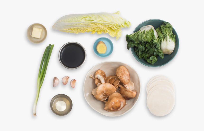 Shiitake Mushroom & Cabbage Dumplings With Garlic-roasted - Side Dish, HD Png Download
