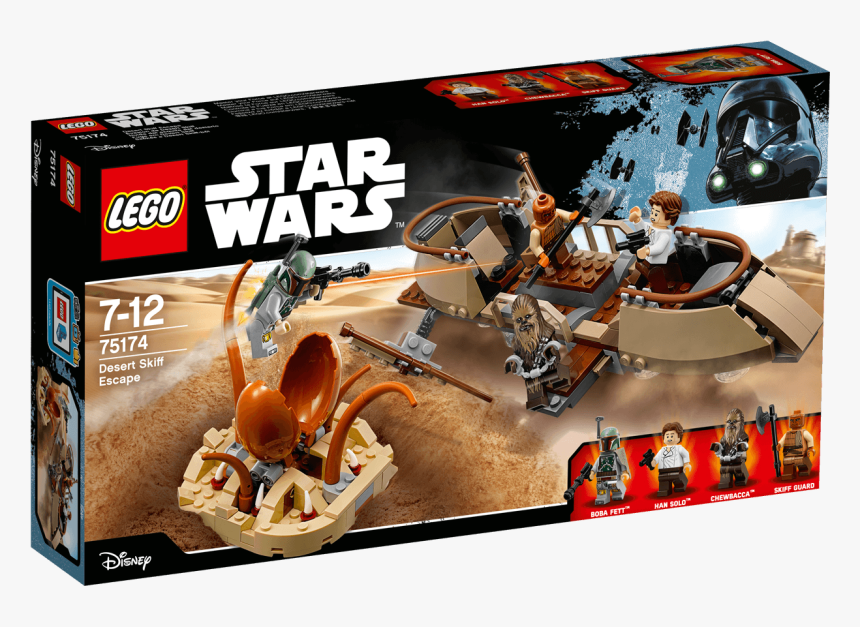 Transparent Boba Fett Clipart - Desert Skiff Escape Lego, HD Png Download