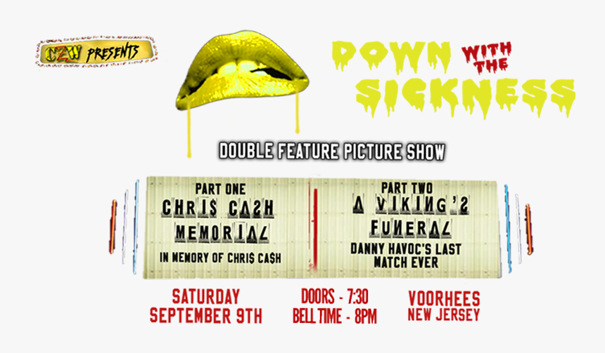 Czw Down With The Sickness 2017 Logo, HD Png Download