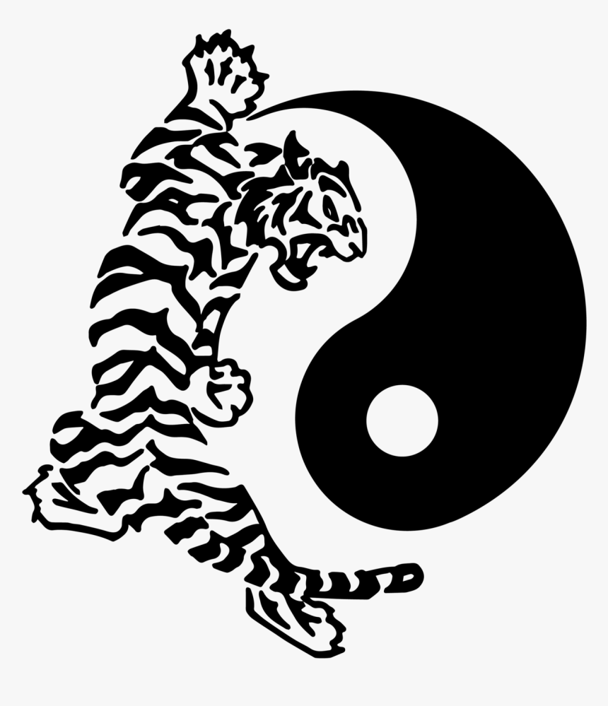 Chinese Tiger Black And White, HD Png Download