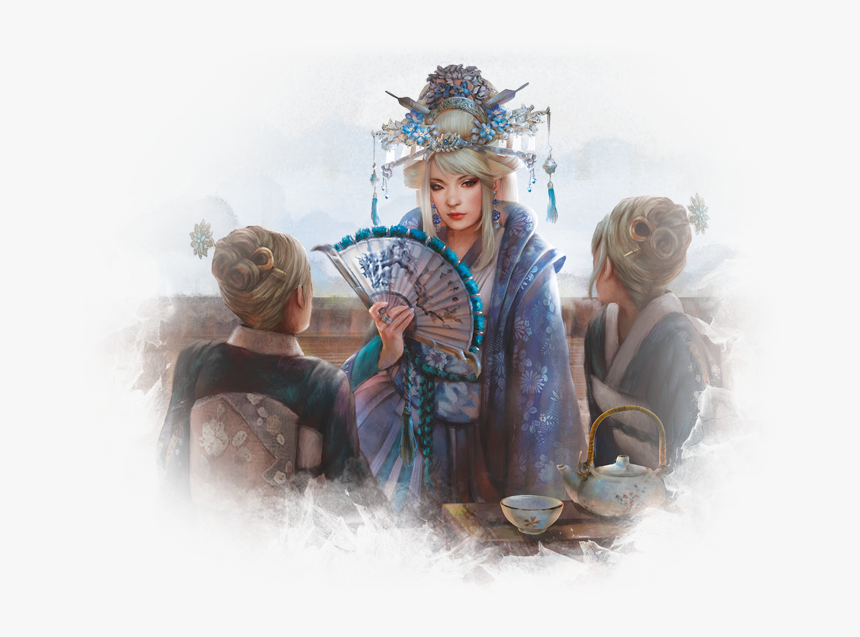 Chapter 3 - Skills - Girl - Samurai Courtier Female Art, HD Png Download