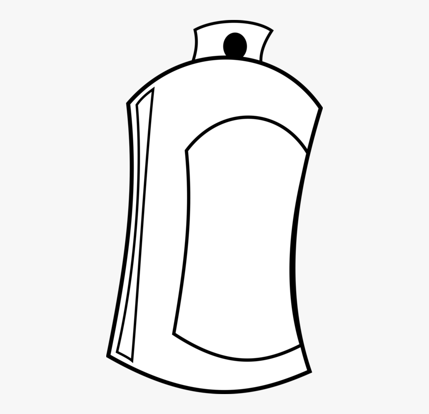 Line Art,angle,area - Spray Cans Clipart Png, Transparent Png