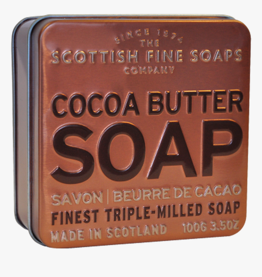 Scottish Fine Soaps Cocoa Butter Soap Tin, HD Png Download