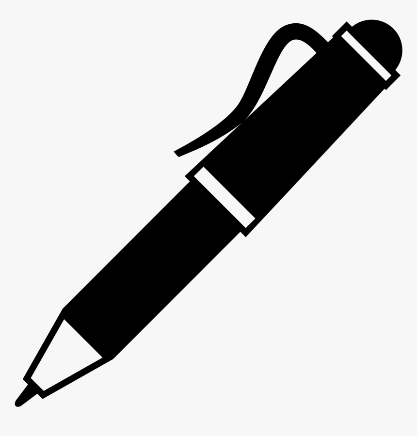 Pencil Emoji Png Images Black And White Pen Emoji, Transparent Png