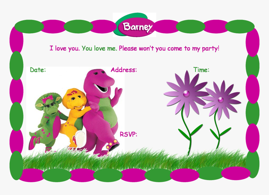 Barney Run Jump Skip And Sing, HD Png Download