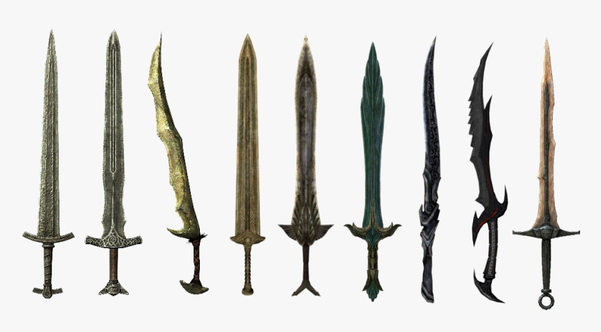 Transparent Skyrim Magic Png - Swords Of Skyrim, Png Download