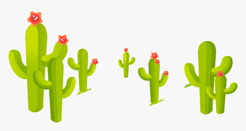 Drawing Cactus Wallpaper Transparent Png Clipart Free - Cartoon Transparent Background Cactus Clipart, Png Download