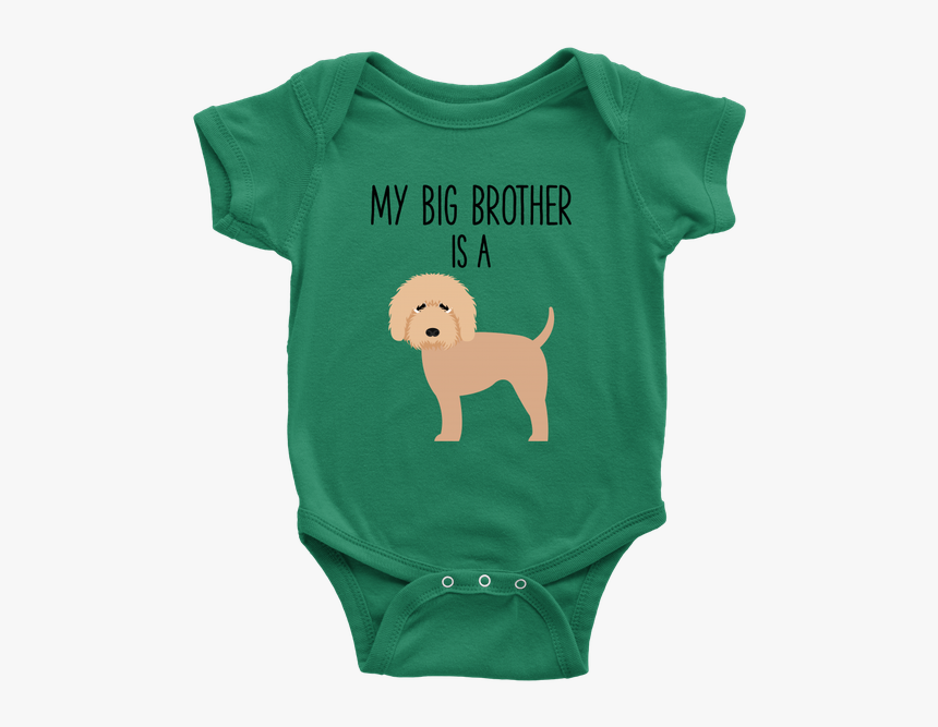 My Big Brother Is A Goldendoodle Labradoodle Baby Onesie - Broccoli Baby Clothes, HD Png Download