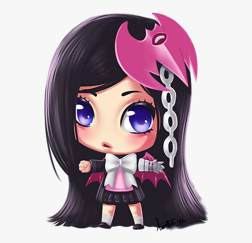 #batman #batgirl #chibi - Chibi Anime Bat Girl, HD Png Download