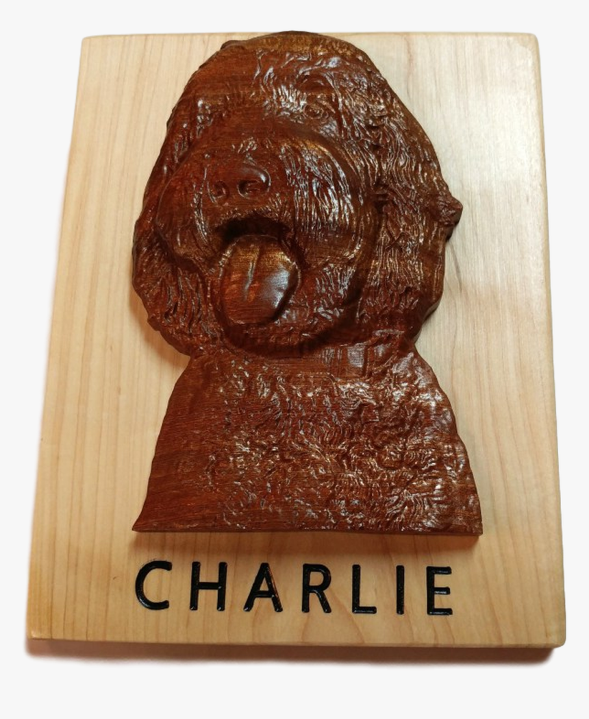 Charlie Doodle Carved Portrait - Chocolate, HD Png Download