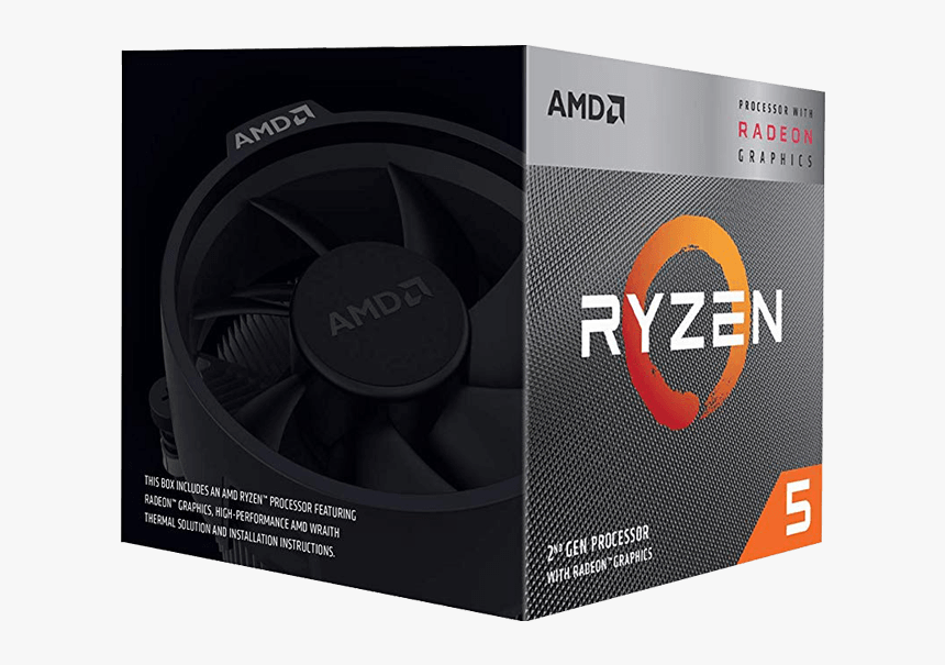 Ryzen™ 5 3400g 4-core - Amd Ryzen 5 3400g 4 Core 4.2 Ghz, HD Png Download