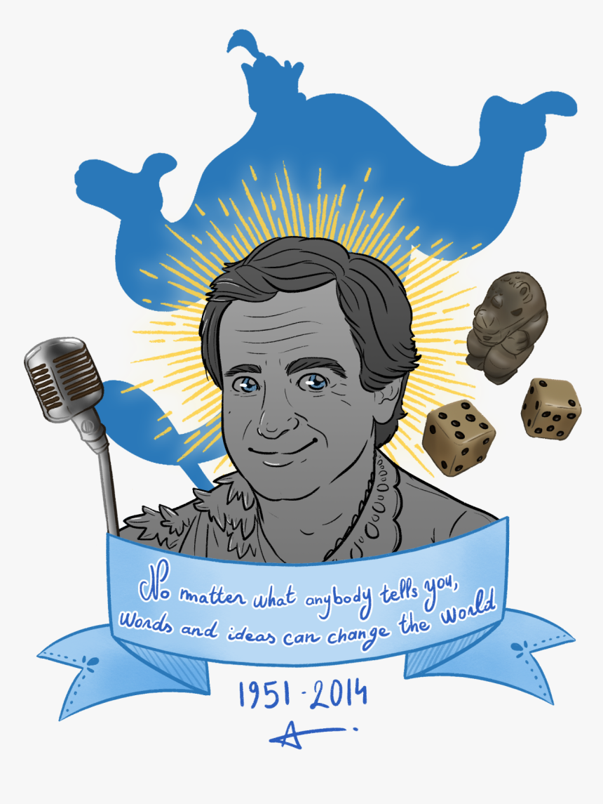 P Robin Williams - Aladdin Genie Lamp Silhouette, HD Png Download