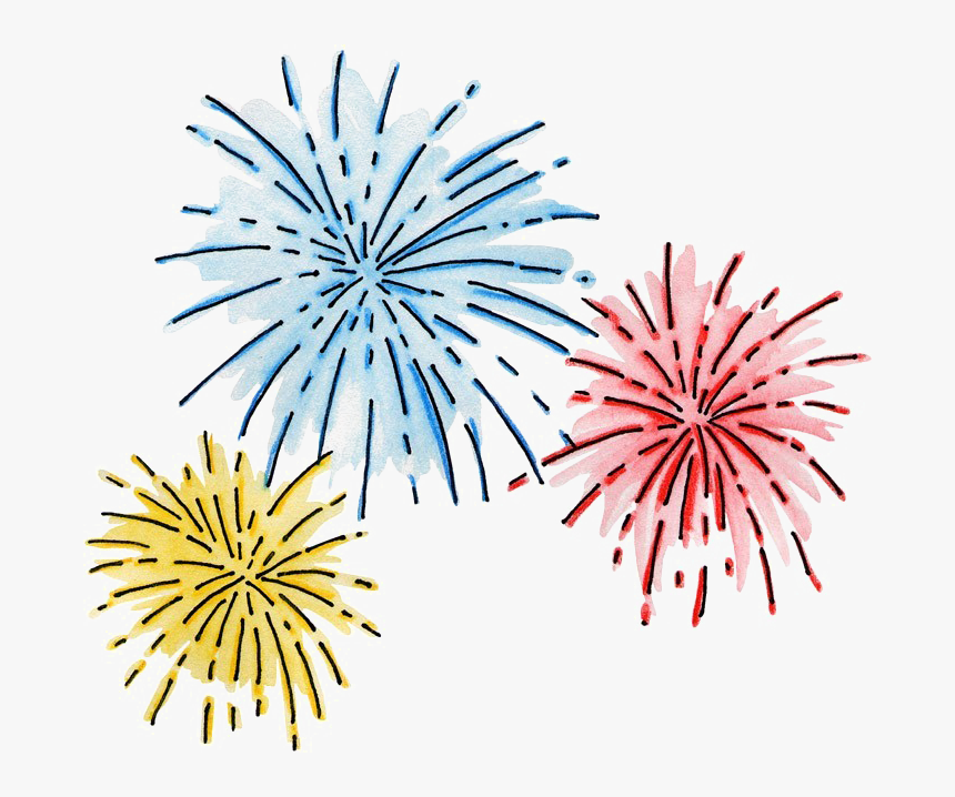 Fireworks Png Clipart - New Year Fireworks Clipart, Transparent Png