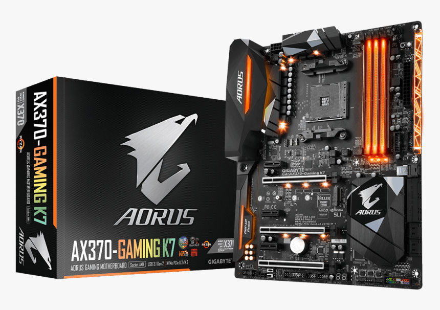 Gigabyte X370 Motherboard Melts Amd Ryzen Cpus - Gigabyte Ga Ax370 Gaming K7, HD Png Download