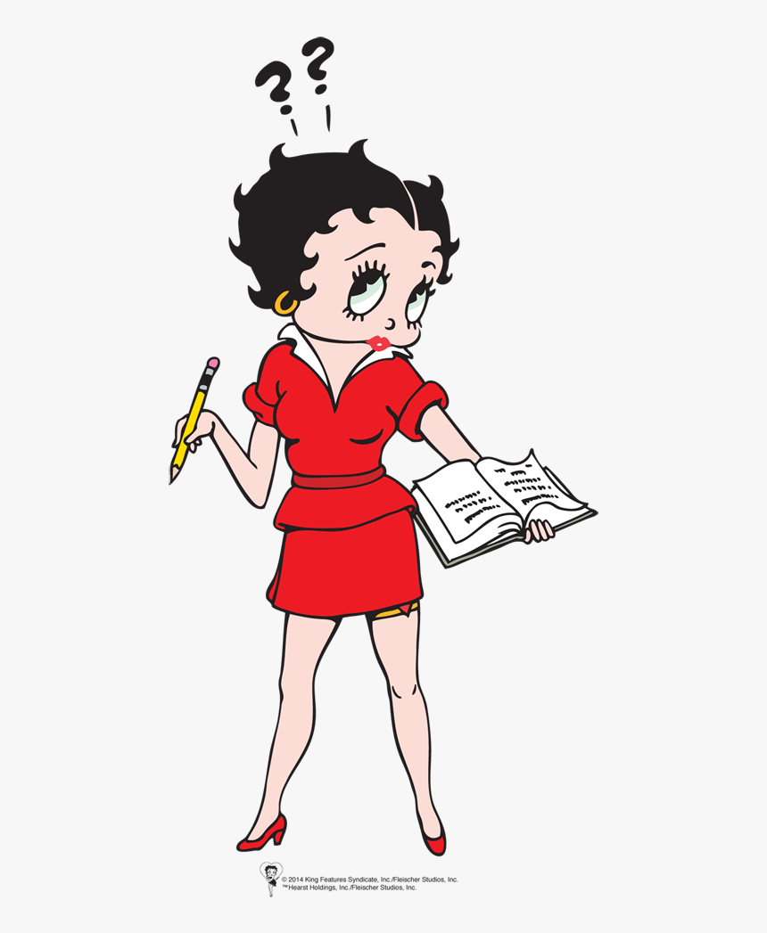 Betty Taking Notes - Betty Boop At Work, HD Png Download