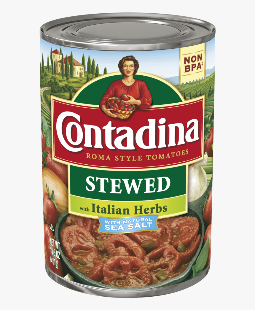 Stewed Tomatoes - Contadina Tomato Paste Can, HD Png Download