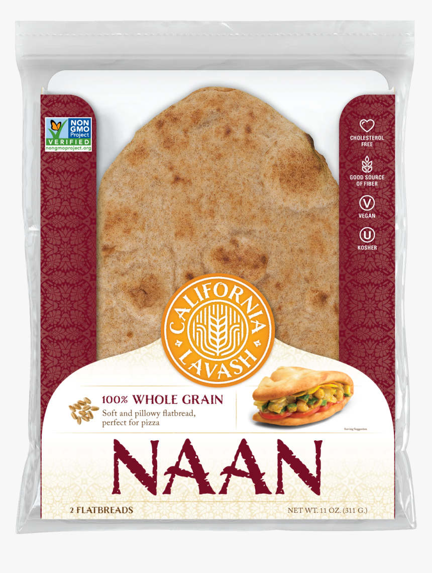 California Lavash Whole Grain Naan, HD Png Download