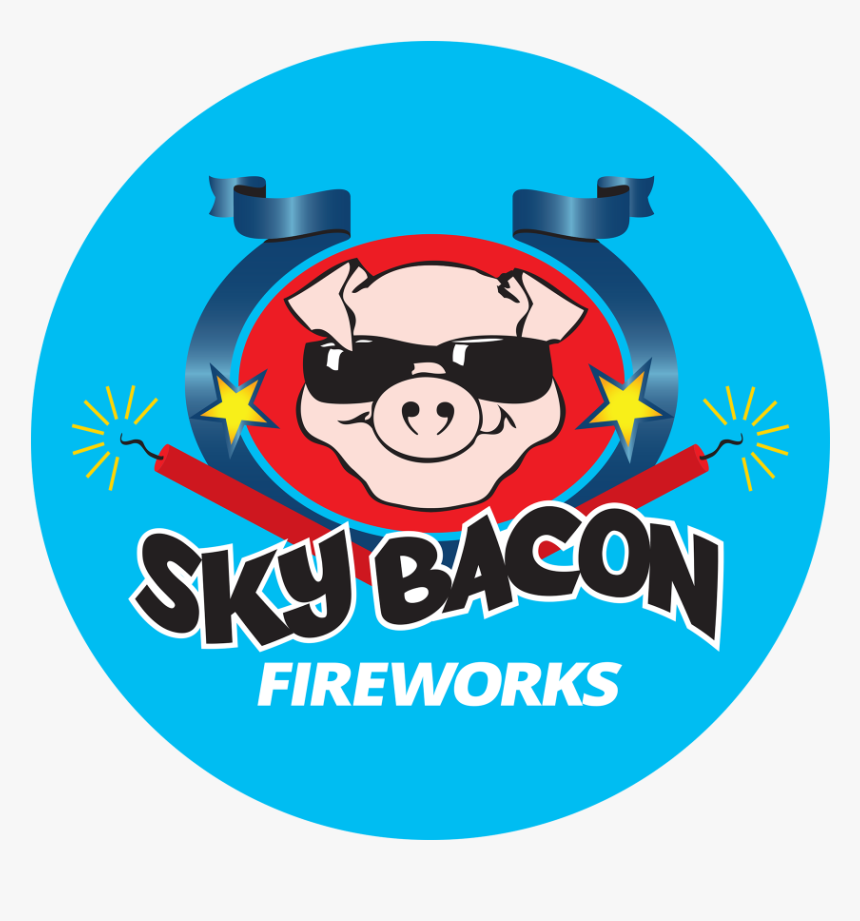 Green Fireworks Png , Png Download - Sky Bacon Firework Logo, Transparent Png