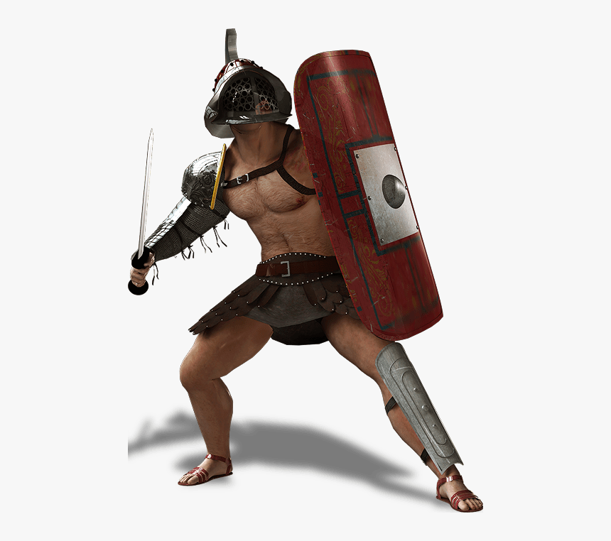 Warrior Png Image - Roman Gladiator Transparent Background, Png Download